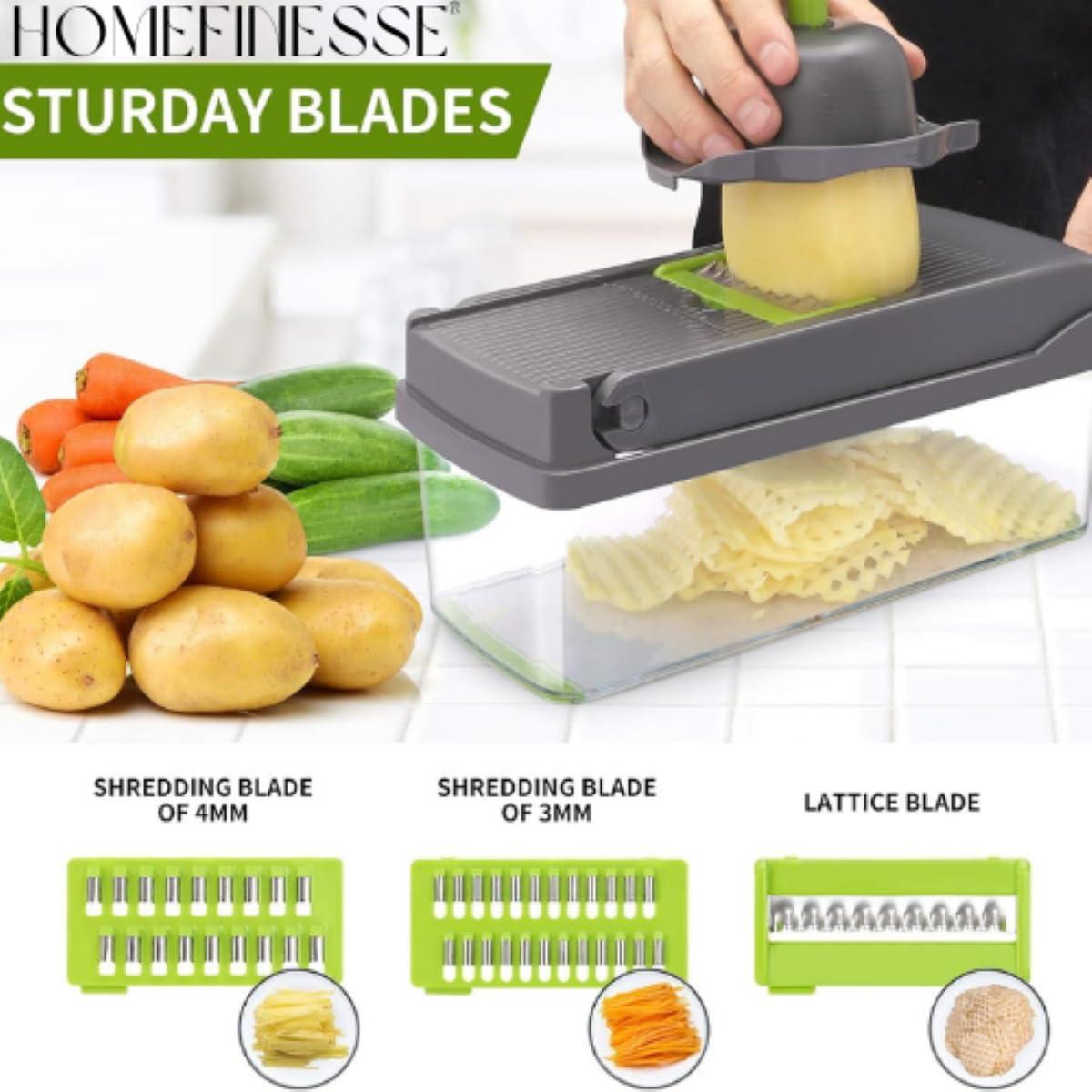 16-in-1 Multifunctional Vegetable Chopper & Slicer